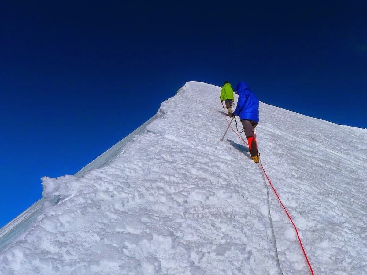 East Chulu Climbing