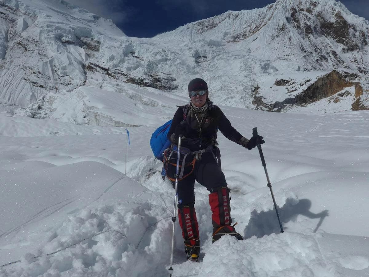 Climbing to Tent Peak