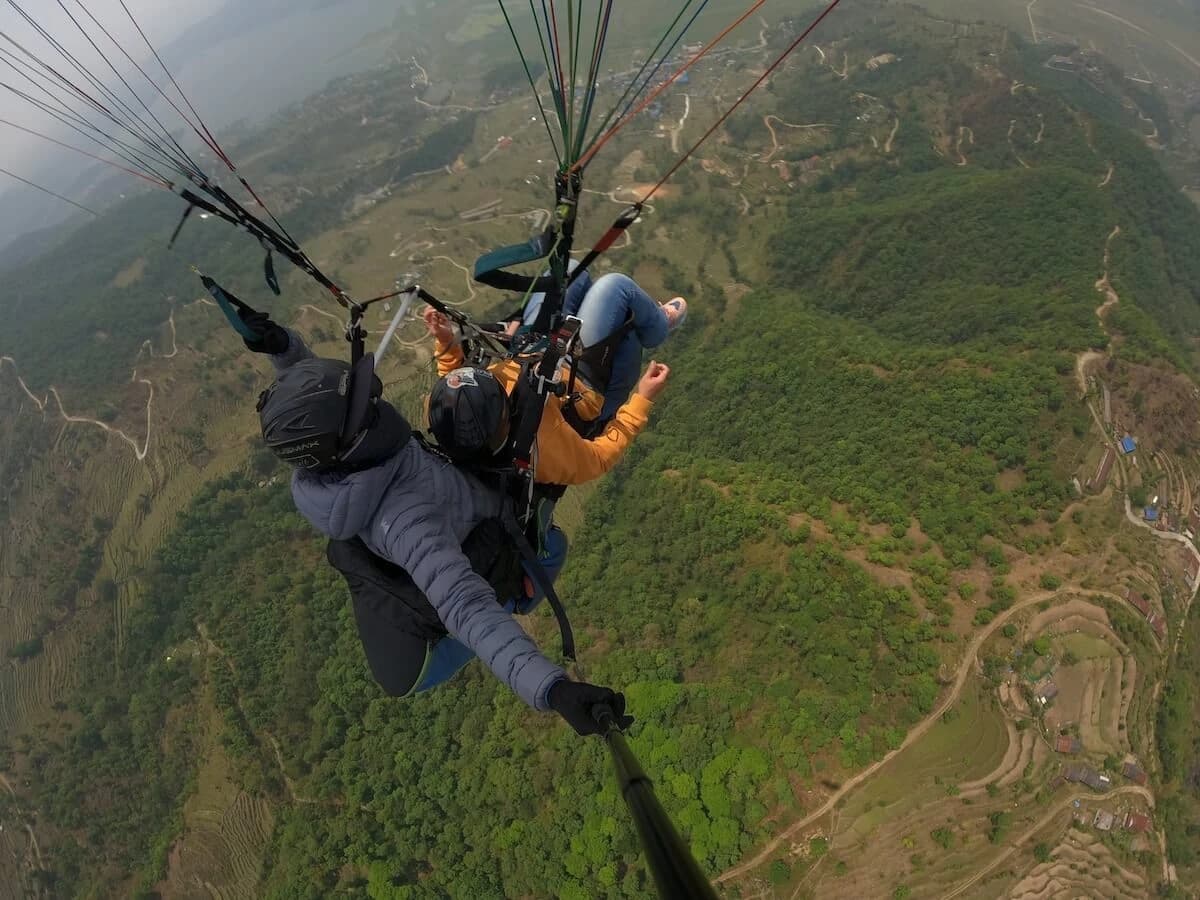 View from Paragliding