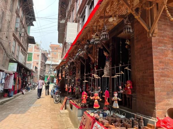 Local Street At Bhaktapur