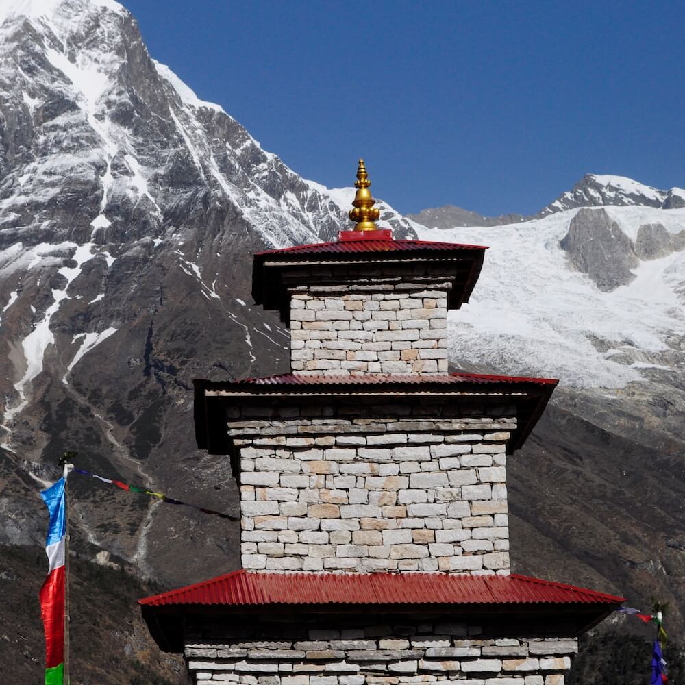 Buddist Chhortan in Manaslu Trek 