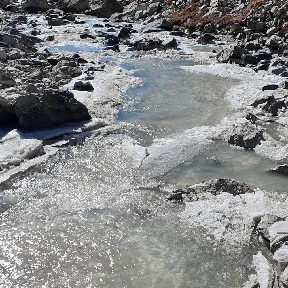 River during kanchenjunga Base Camp